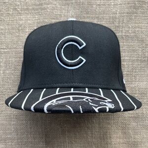 Chicago Cubs New Era Black and White Hat (Fitted)